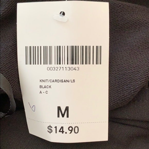 Forever 21 Black Cardigan NWT - Picture 4 of 4